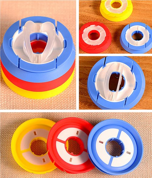 QUUPY 10PCS Silicone Fishing Line Storage Holders Tenkara Line Keeper Fishing Snell Rigs Gear Spools Line Leader Organizer