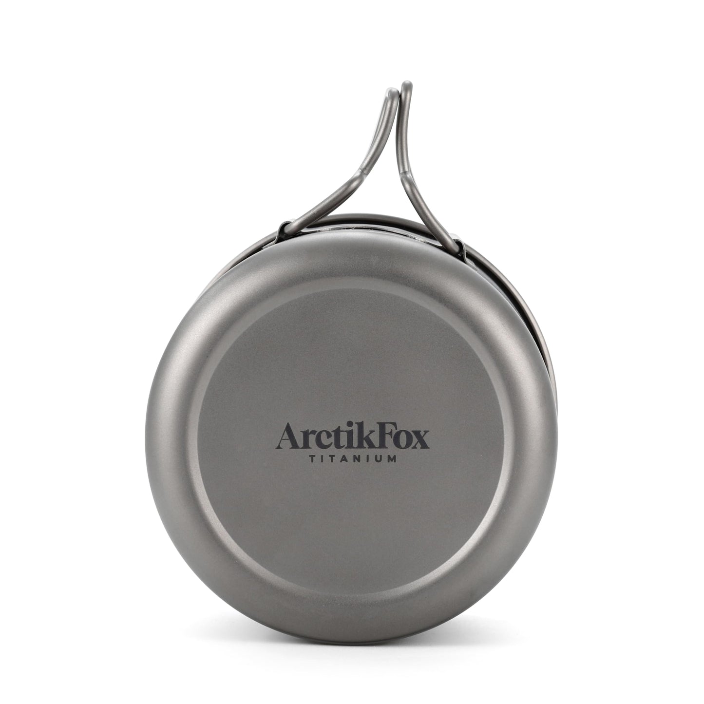 ArctikFox TITANIUM Cup 14 fl oz (420ml) w/Lid and handles - Ultralight Camping Pot, Portable Drinkware, Travel Coffee Mug