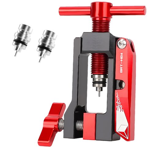 Bicycle Hydraulic Hose Fitting Insertion Tool, Oil Brake Needle Driver Installation, Bicycle Internal Wiring Tools Hydraulic Hose Cutter For Bicycle Olive Banjo Fitting Insert Install Head Press