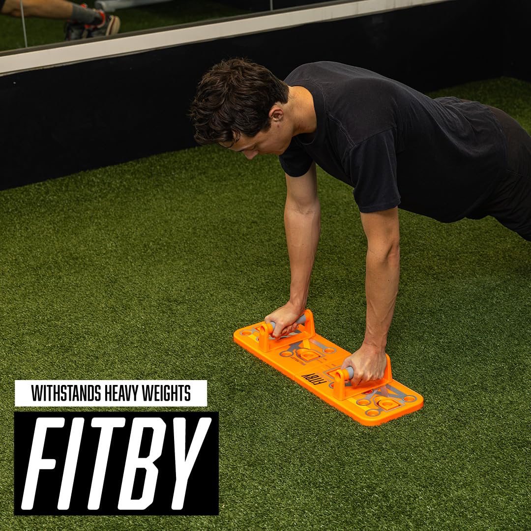 Foldable Push Up Board for Men and Women- Multifunctional Workout Equipment - Foldable Push Up Bar- Fitness Gym Equipment- Portable Board for Home Exercise and Workout - Push Up Board by Fitby
