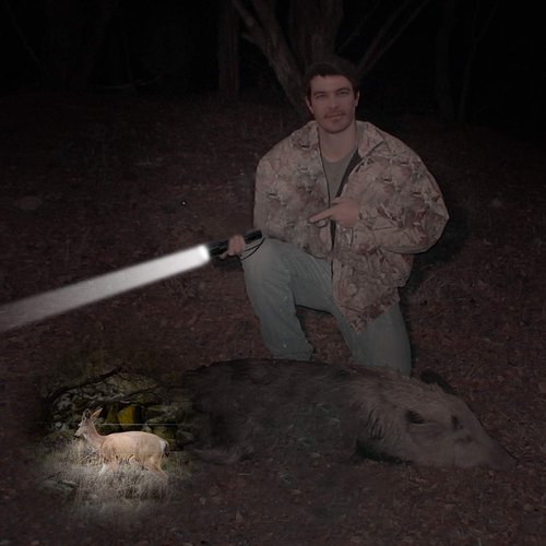 LS250 Varmint Hunting Light Kit, Green Red White All in One Predator Light for Coyote, Hog, Fox