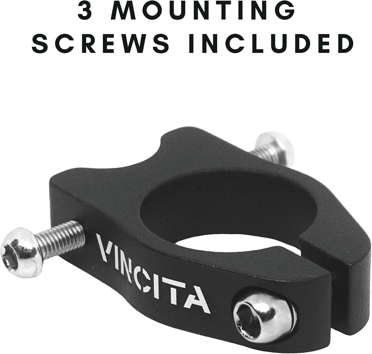 Vincita Rack Mount Seatpost Clamp - For Bike Without Rear Rack Threaded Hole Fixation - Suitable With Seatpost Diameter 27.2 mm (Seatpost Tube 31.8 mm) - Lightweight -mountain, Road, Folding Bicycle.