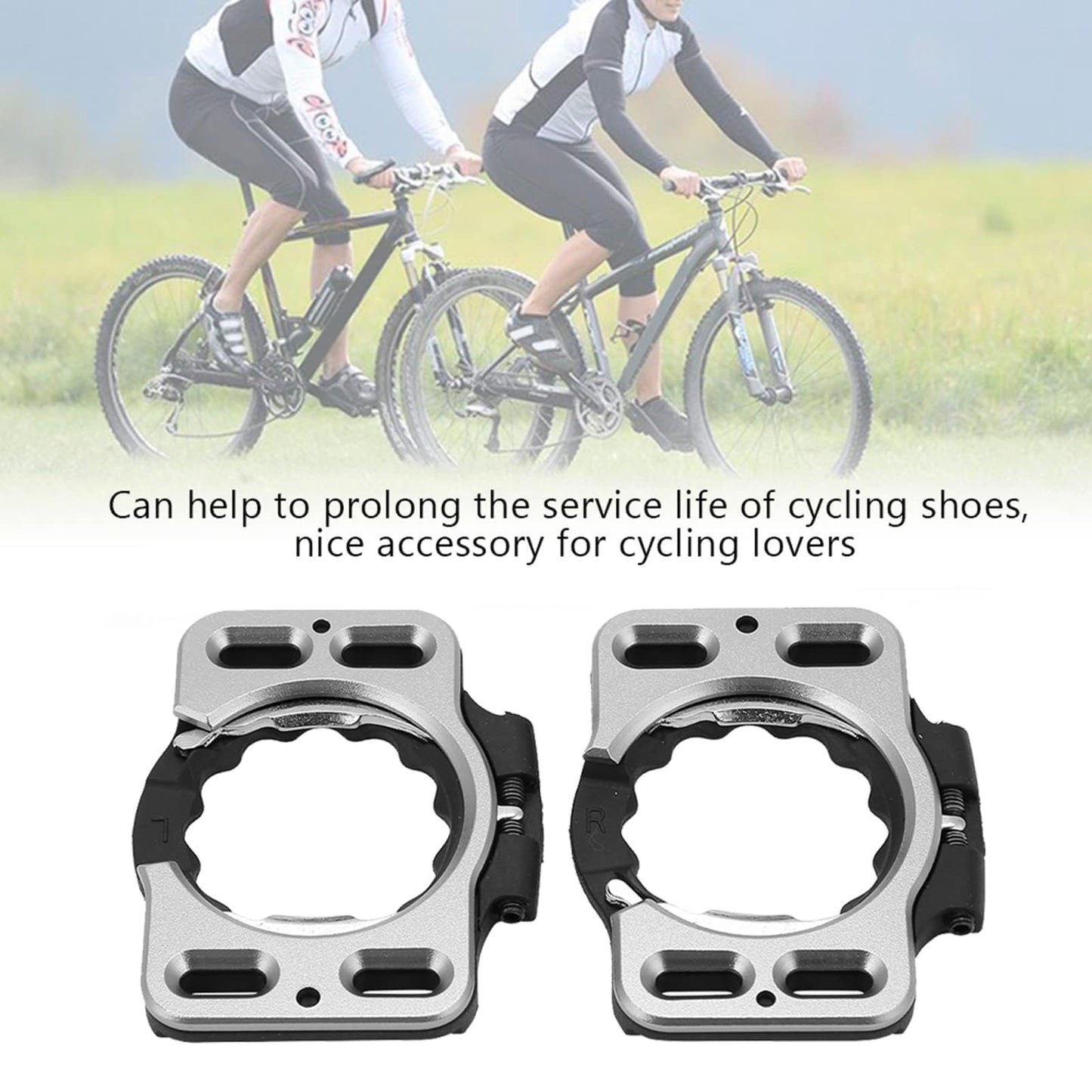 7.3x5.9x0.8 CM / 2.87x2.32x0.31in Cycling Shoe Cleats, Bicycle Pedal Cover Quick Release Pedal Clip Shoe Shields for Speed Play Zero