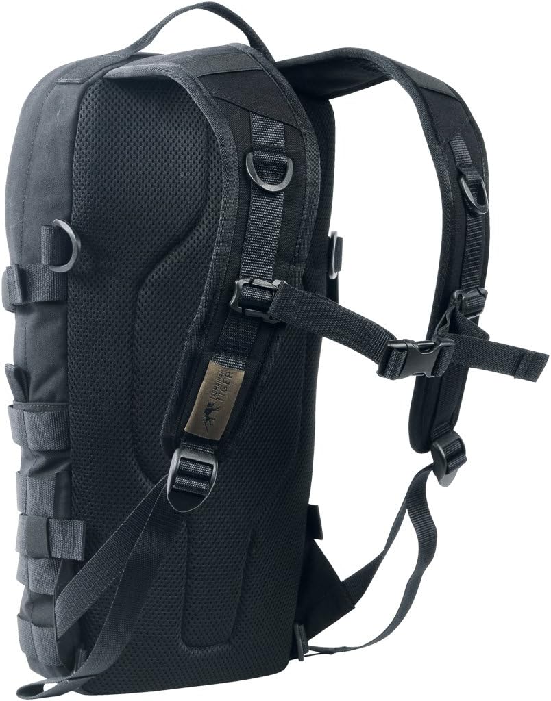 Tasmanian Tiger Essential Pack MKII Tactical Backpack - Molle System Equipped - Adjustable Sizing with 9-Liter Capacity, Black