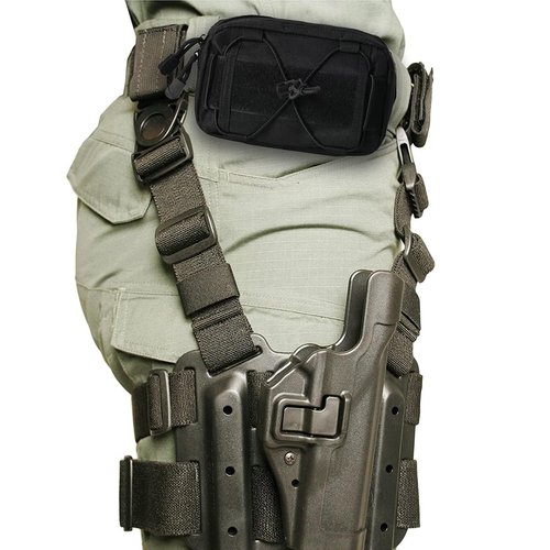 WUYUNTAI Tactical Pouches, Molle Admin Pouches Utility Cell Phone Flashlight Tool Pouch for Tactical Vest Chest Waist Pack Utility Tool Pouch Tactical Bag (Black)