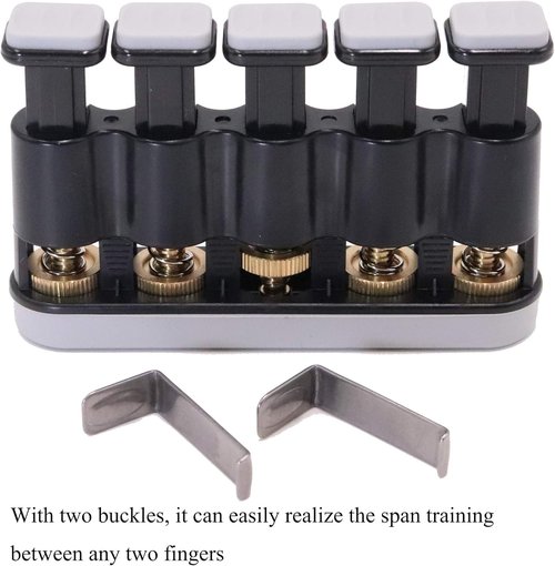 DILIMI Finger Strengthener, Guitar Beginner Exercier, Finger Trainer, Hand Grip Strength Trainer for Athletes,Musicians