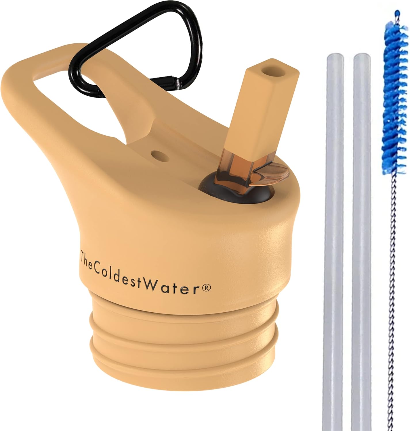 The Coldest Water Insulated Standard Mouth Size 2.0 - Hydro Sports Straw Cap Flip Top Lid - Multi-Compatible with Standard Flask Mouth Size Stainless Steel Water Bottles