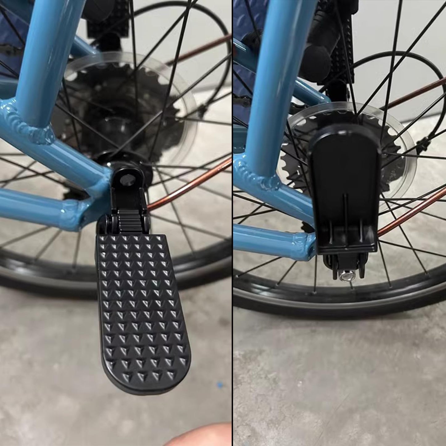Minho Bike Minibike Aluminium Foot Pegs Fit for Most Scooter Mopeds Dirt Bike M6 M8 Mounting Hole Black Bike Footpegs