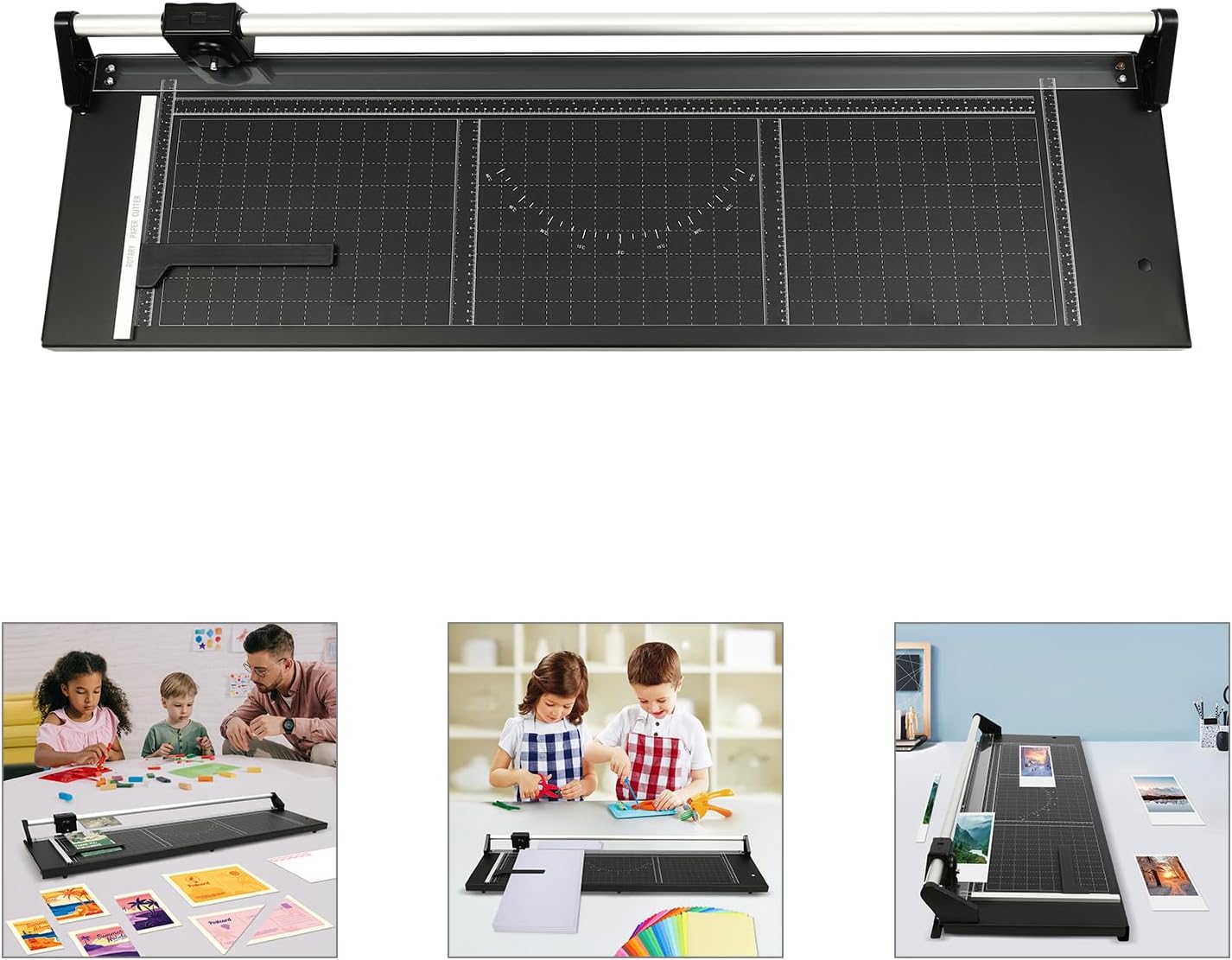 36 Inch Paper Cutter Heavy Duty Paper Cutter for A4 Paper Guillotine Rotary Paper Cutter for Offices Schools and Crafts