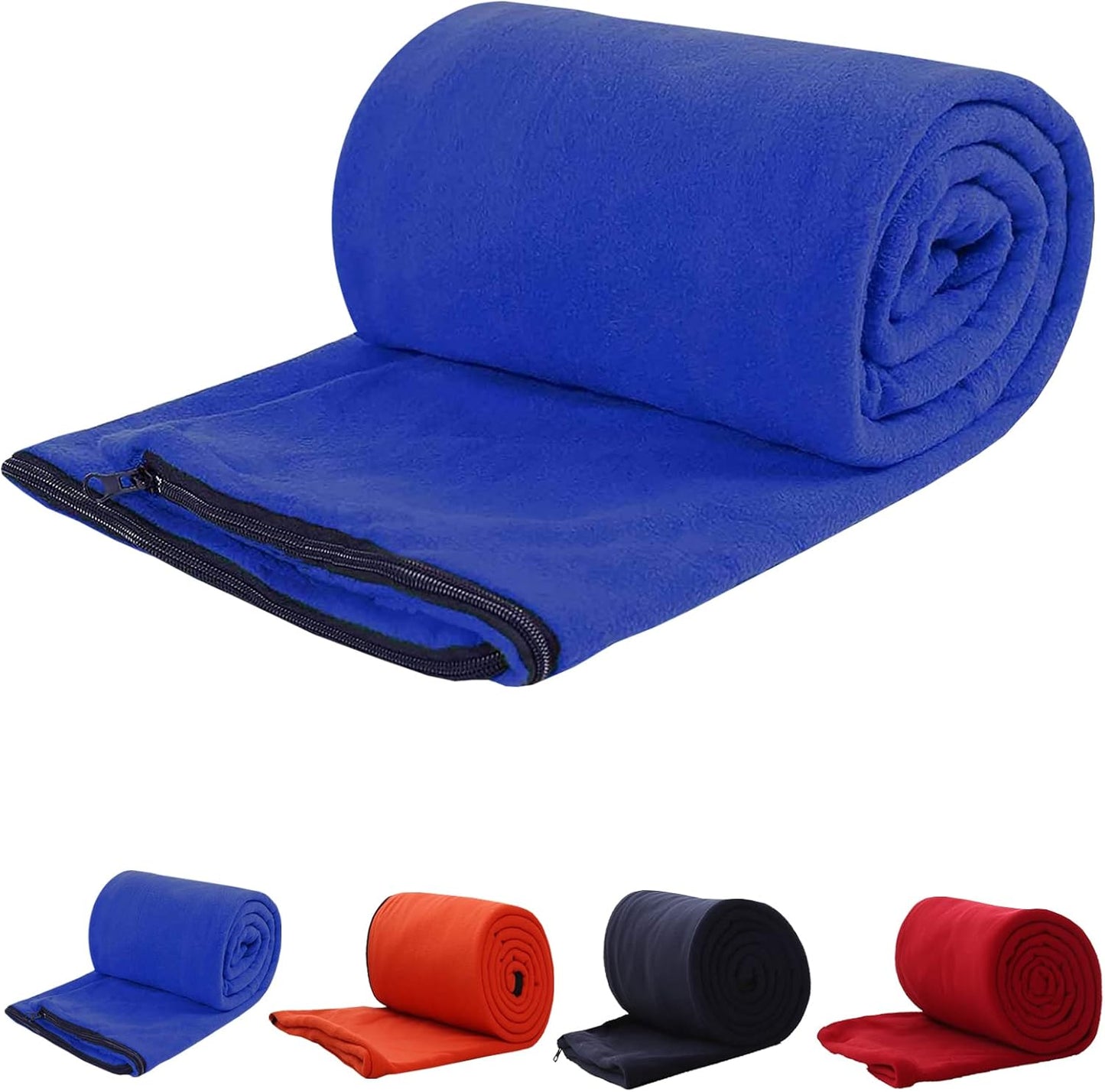 Fleece Sleeping Bag Liner, Camping Sleep Sack Travel Sheet with Zipper