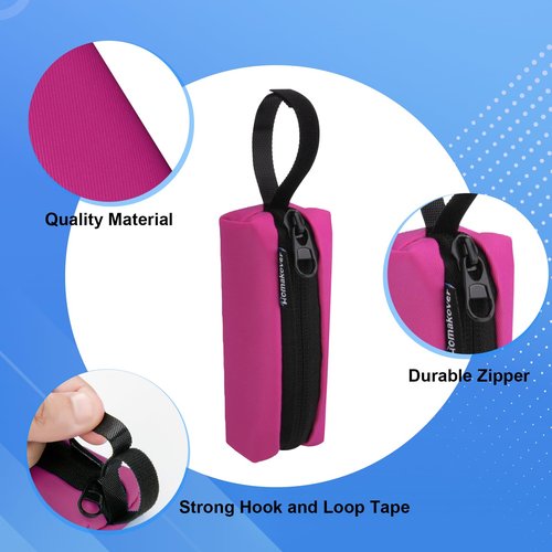 Water Bottle Chapstick Keychain Holder, Balm Sleeve Pouch Keychain Holder 2 in 1 Holder Fits for Stanley Tumbler Cup or Mug Cup (Hot pink, 1)