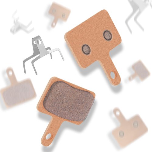 Gulfmew 4 Pairs Sintered Metal Bike Disc Brake Pads Compatible with Sram Brake Pads, Compatible with Nutt Hydraulic