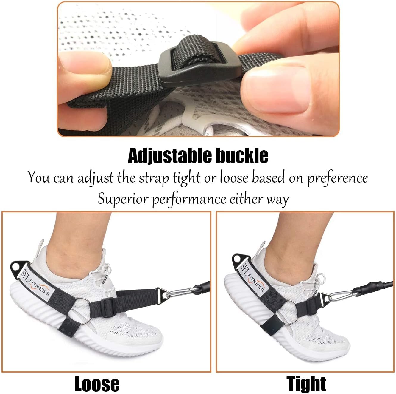 Glute Workout Kickback Strap – Booty Building and Workout Trainer – Home and Gym Leg Resistance Booty Bands for Cable Machines