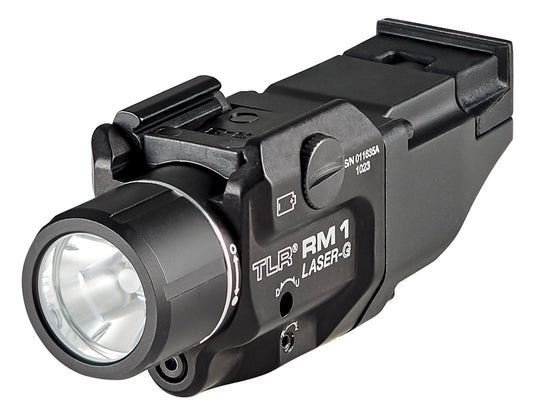 Streamlight 69444 TLR RM 1 G 500-Lumen Rail-Mounted Tactical Weapon Light with Integrated Green Aiming Laser, and Key Kit, Black
