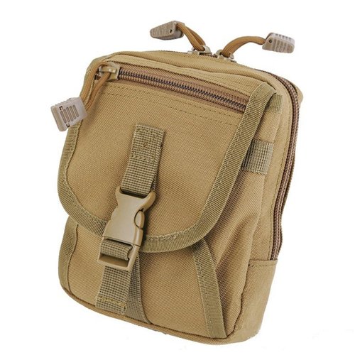 HOUSON Tactical Waist Bag, Molle Belt Bag Mobile Phone Bag Pouch for Outdoor, Hiking, Camping, Hunting, Travel Khaki