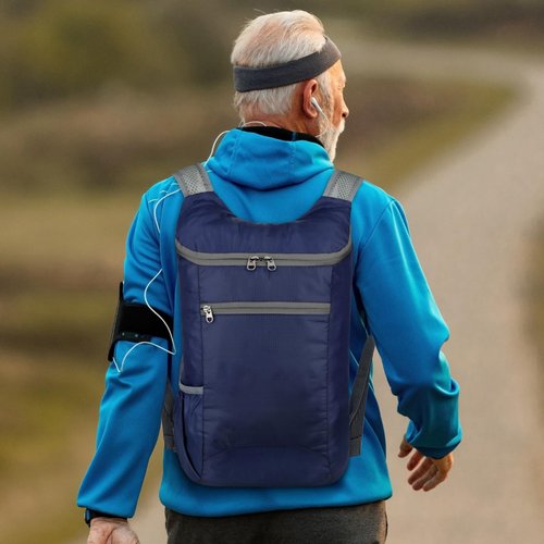 WisePoint Hiking Backpack, Water-repellent Outdoor Backpack Camping Backpack for Men Women, Hiking Daypack Foldable Backpack (blue)