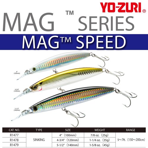 Yo-Zuri MAG Speed (S) 120mm 4-3/4" HDW