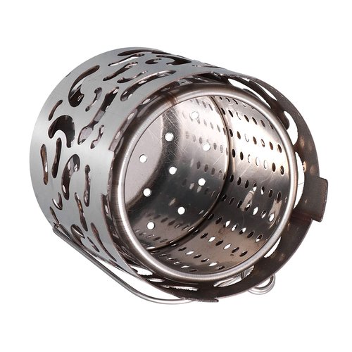 Chazcool Camping Heating Cover, Stainless Steel Camping Mini Heater with Handle, Tent Heating Cover for Hiking for Picnic for Outdoor