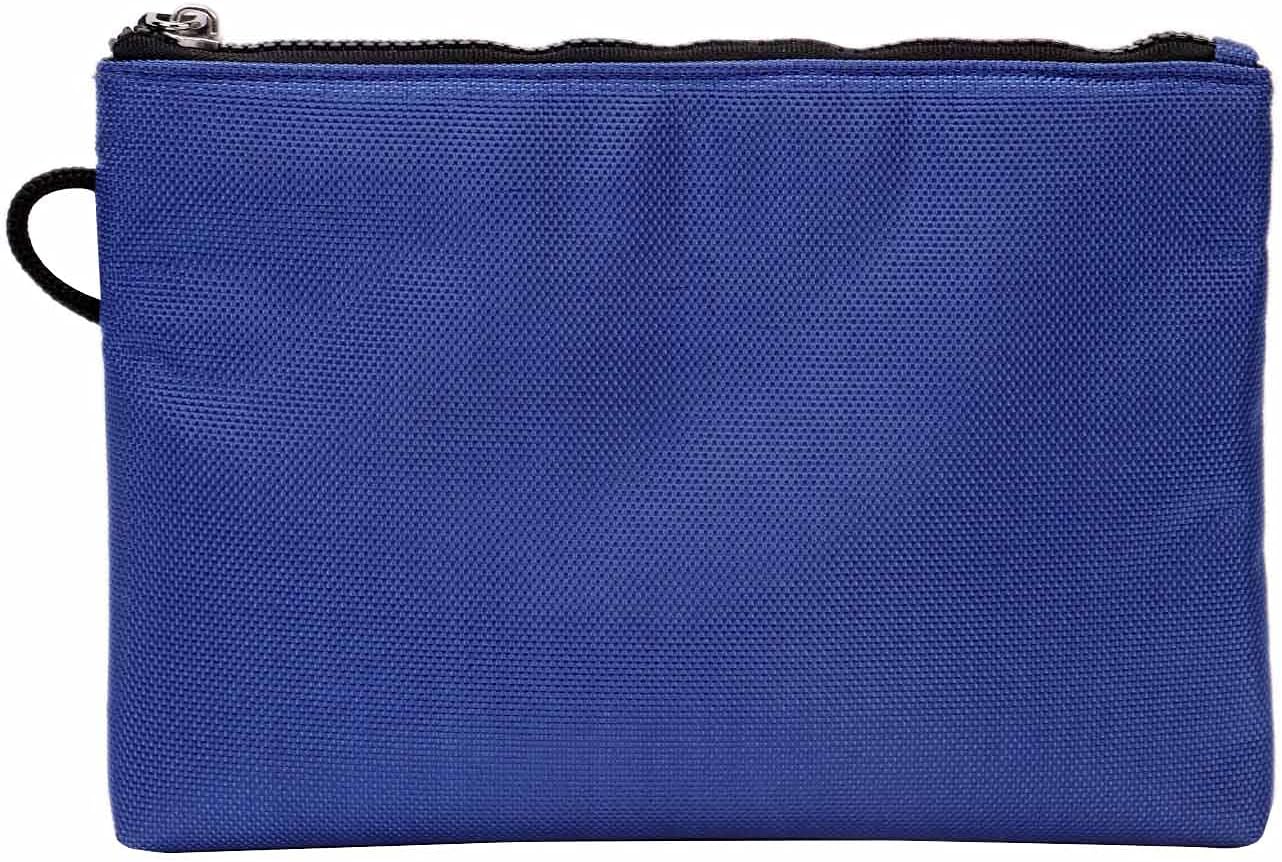 Vaultz Money Bag with Lock - 5 x 7 Inch, Men & Women's Locking Accessories Pouch for Cash, Bank Deposits, Wallet, Medicine, Phone and Credit Cards - BERRY