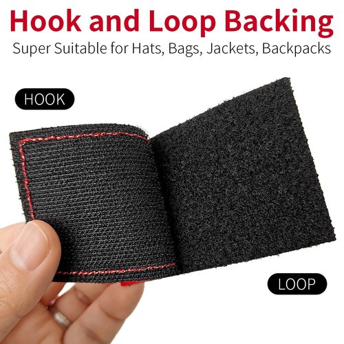 ZESION Ouch Pouch Patch, First Aid Morable Patch Perfect for Tactical IFAK, Tactical Hook and Loop EMT Patches 2 Packs for IFAK Plate Carrier Backpacks/Red
