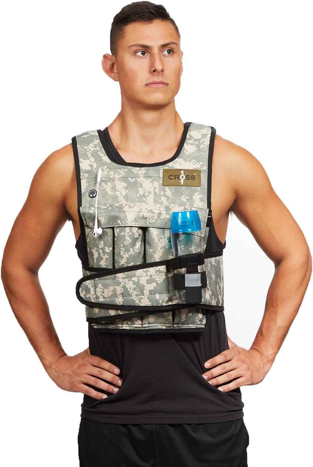 Adjustable Weighted Vest 20-140LBS with Shoulder Pads for Men & Women