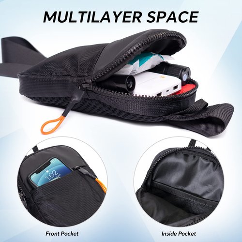 MJNUONE Mini Sling Bag for Men Outdoor Lightweight Small Crossbody Bag Women Casual Daily Bag Waterproof Chest Bag for Travel