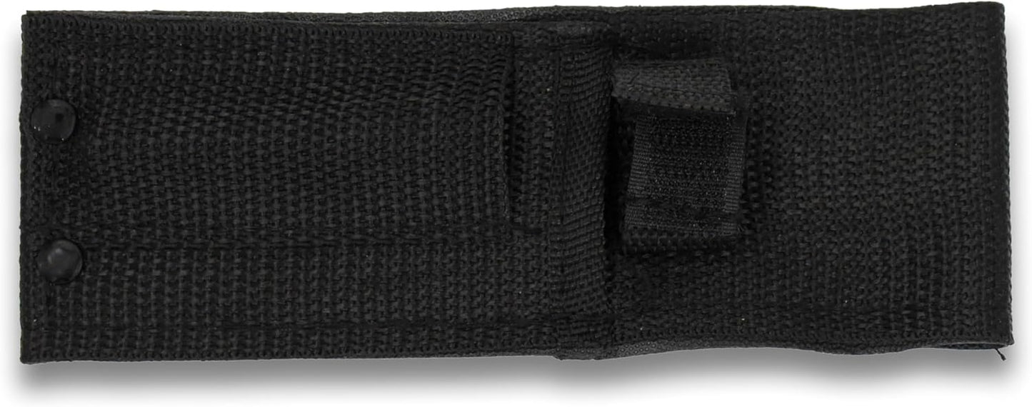 Survivor HK-759 Fixed Blade Knife, Two-Tone Tanto Blade, Black Cord-Wrapped Handle, 7-Inch Overall