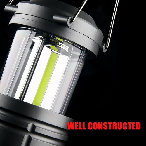 XYSRZ Camping Lantern, Battery Powered LED Lanterns for Hurricane Power Outage, 4 Pack