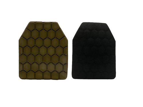Chastep Tactical Airsoft Plates Non-Newtonian Paintball Vest Inner Liner Shock Plates Boxing Body Protector Back Thoracic Protection (2, Sand)