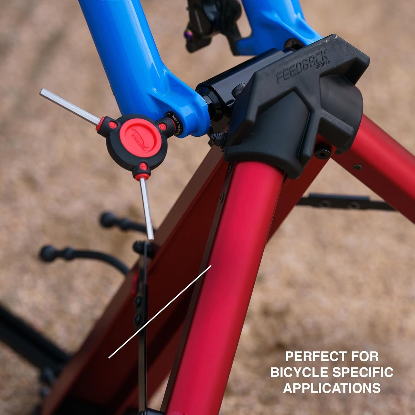 Feedback Sports | Fixed 3-Way Bicycle Torx Wrench Set | T25/T28/T30 | W/Dual Density Overmolded Rubber Grip