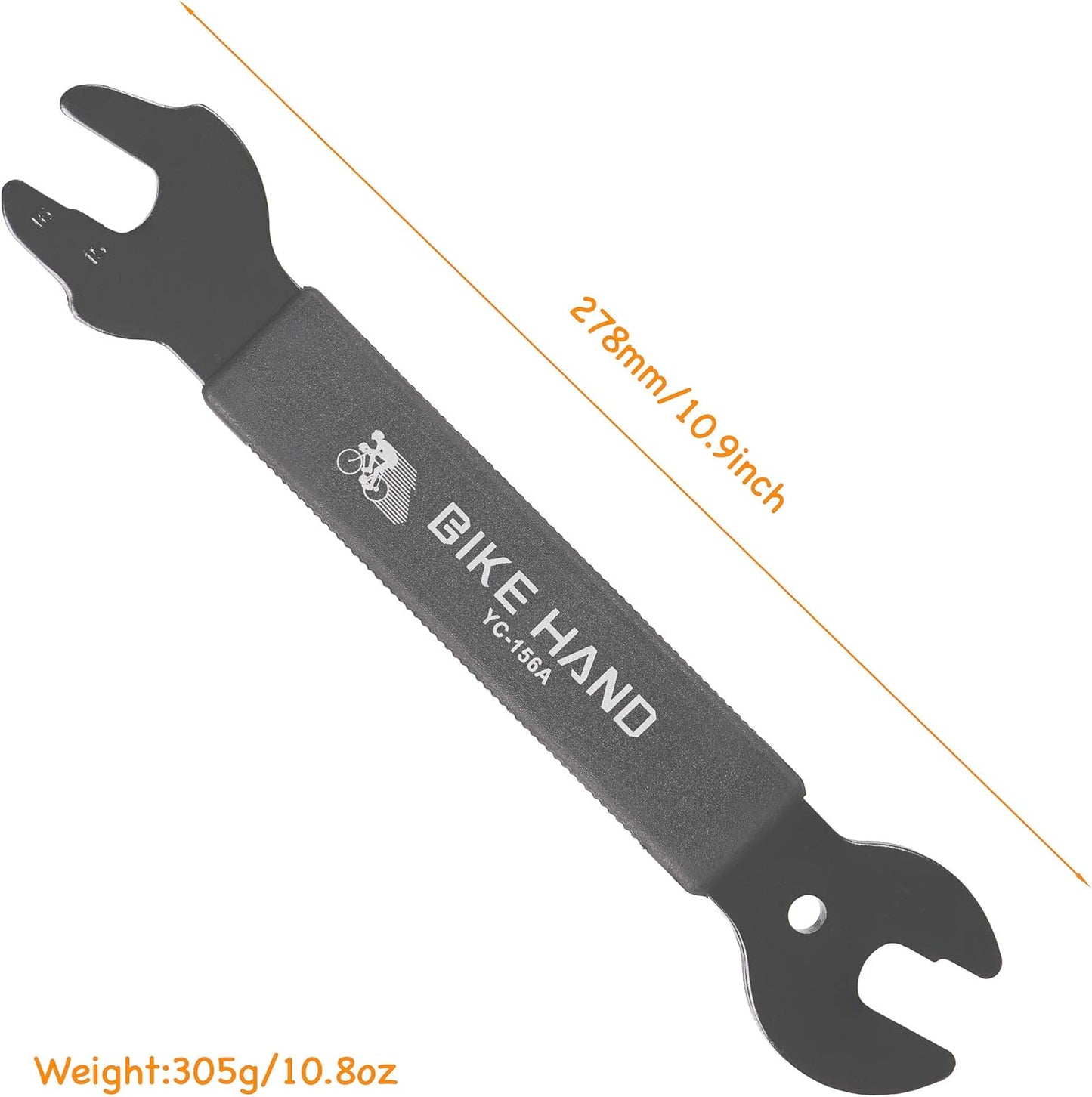 Bikehand Bicycle Bike Pedal Remover Wrench Cone Spanner- Great Road Mountain Bike Pedal Removal Tool Spanner - 15mm 16mm 17mm