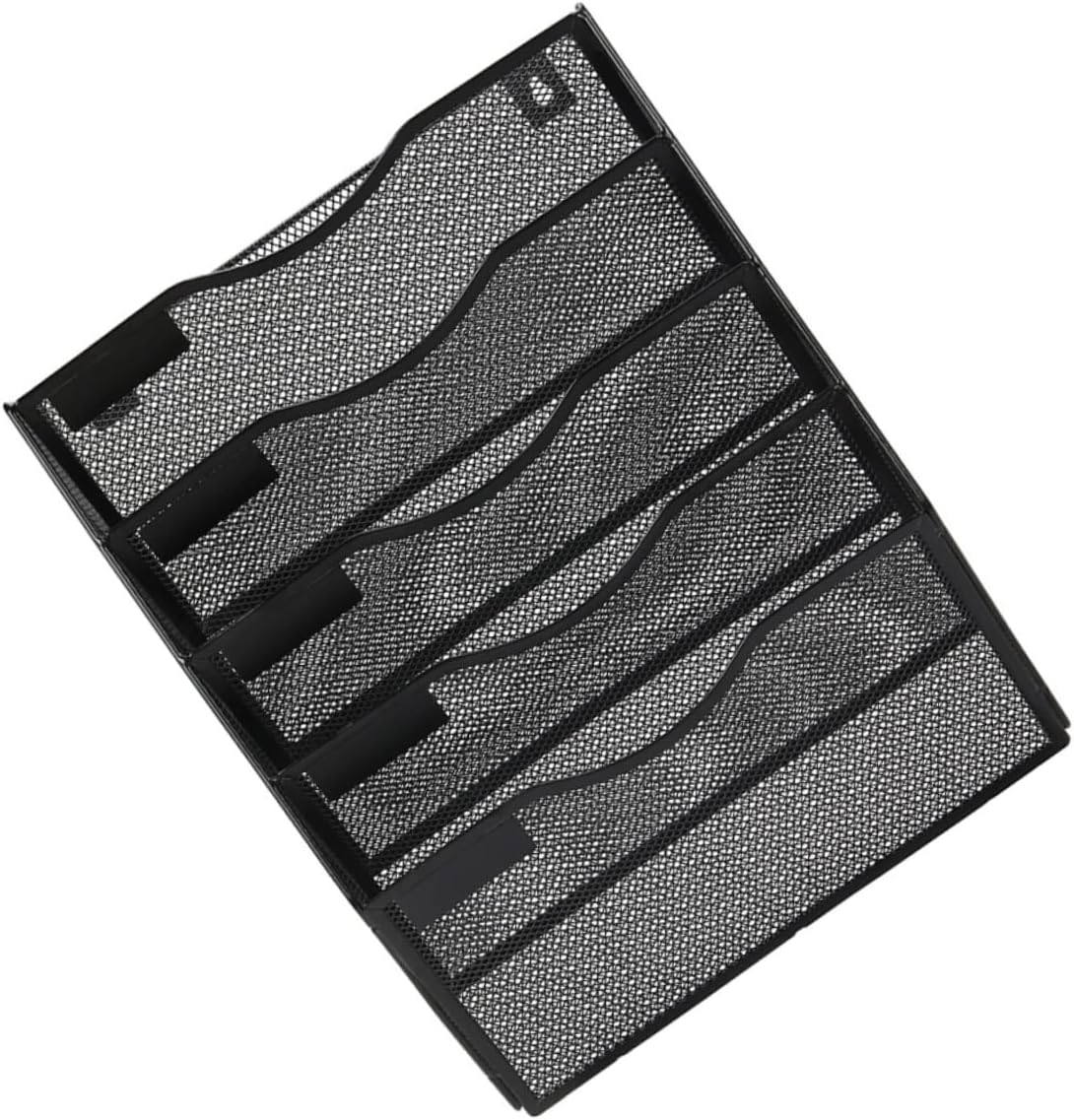 Wall-mounted Document Organizer Sturdy Mesh File Holder for Office Multi-use Rack for Magazines Catalogs and Documents Stylish File Management
