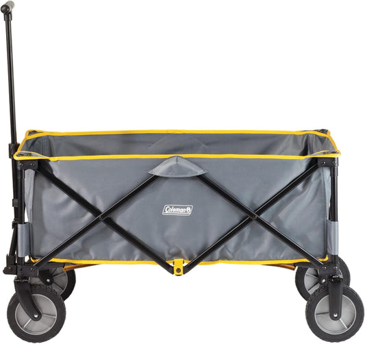 Coleman Portable Folding Utility Wagon with 5 Cubic Feet of Space & Reinforced Bottom Great for Camping Groceries Home Projects or Going to the Park & Beach Supports up to 150lbs