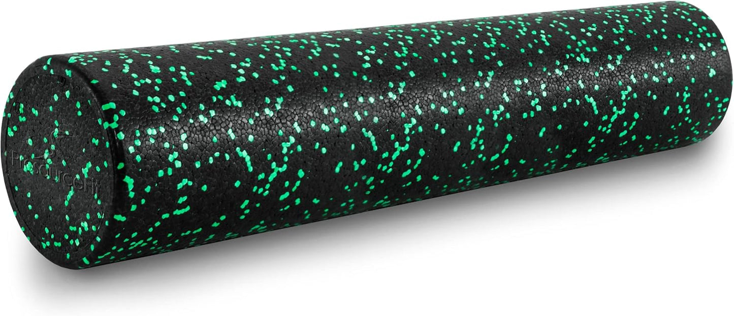 ProsourceFit High Density Foam Rollers 36 - inches Long, Firm Full Body Athletic Massage Tool for Back Stretching, Yoga, Pilates, Post Workout Muscle Recuperation, Black