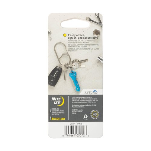 Nite Ize G-Series Dual Chamber Carabiner - Carabiner Clip for Water Bottles, Hats & Keychains - Dual Chamber Key Organizer - Key Holder Accessories - Size 4, Stainless (4 Pack)