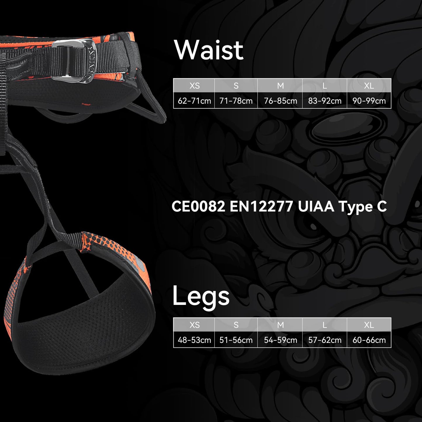 KAILAS Climbing Harness Men Rock Climbing Harness Women Tree Climbing Rappelling Harness Mountaineering Harness Safety