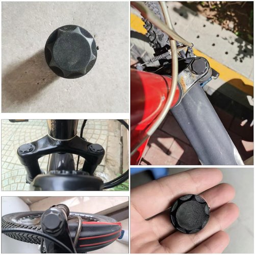 SquEqu 6 Pack Bike Suspension Fork Cap Rubber Dust Cover ID 19mm Protective Plug Shoulder Top Tips for Bike Front Forks Electric Bikes Ebike Oil and Air Shock Absorber Damper Montain Road MTB