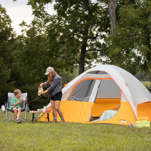 CORE Family Camping Tent - 3-9 Person Dome Tents with Gear Loft for Hiking & Backpacking