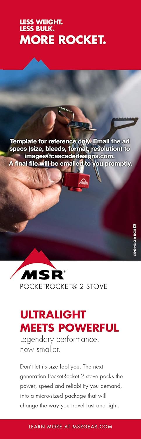 MSR PocketRocket 2 Ultralight Camping and Backpacking Stove