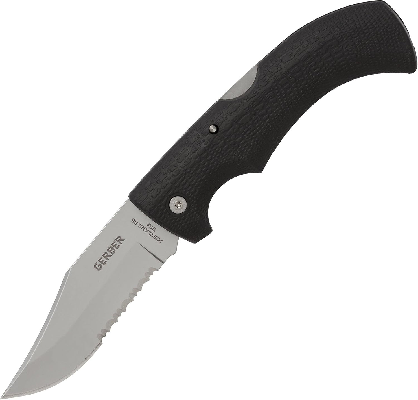 Gerber Gear Gator Folding Pocket Knife with Gator Grip for Gardening, Survival, Hunting, Camping and Bushcraft