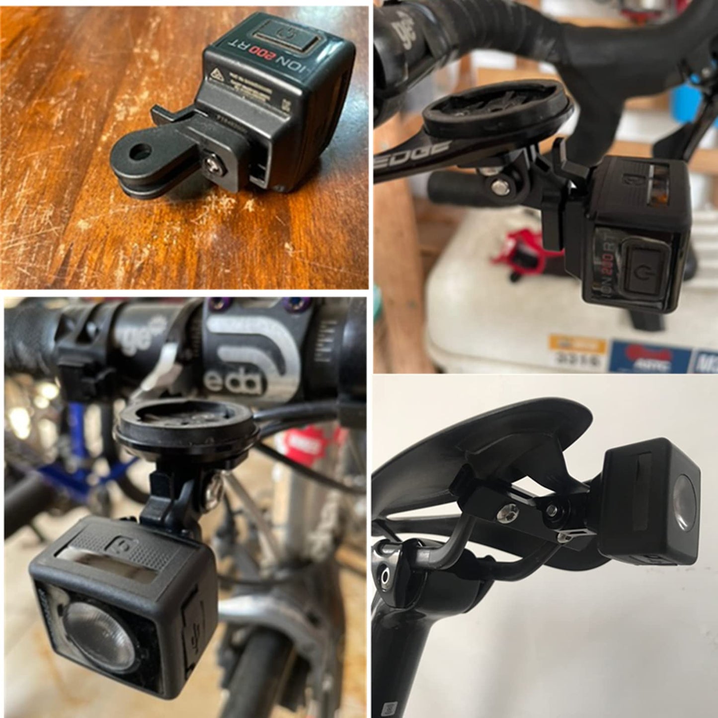 NELboNs Bike Light Adapter Mount Compatible with T rek Bontrager Headlights,Flashlight Adapter Use for Bike GPS Computer Mount,Headlight Mount for Cycling