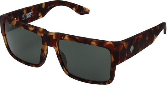 SPY Cyrus Sunglasses Soft Matte Tort with Happy Grey Green Lens 58mm