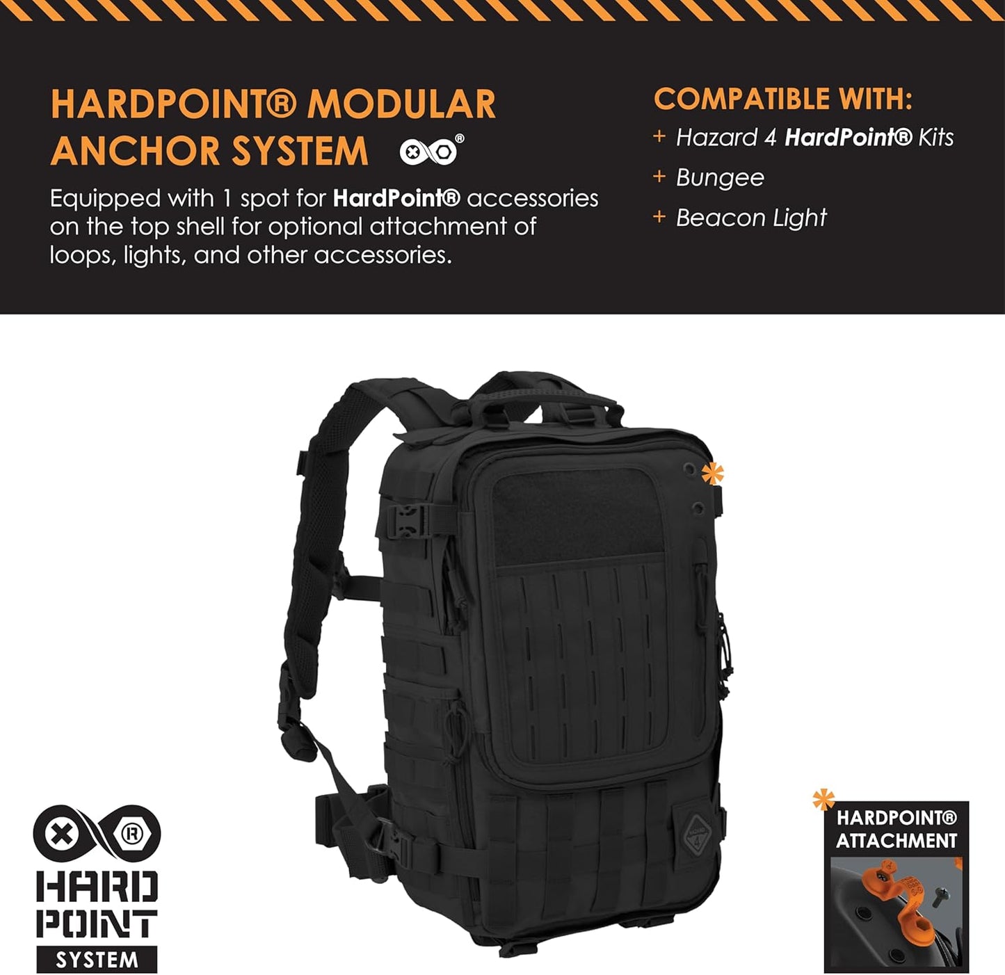 HAZARD 4 Second Front(TM Rotatable Backpack Hazard