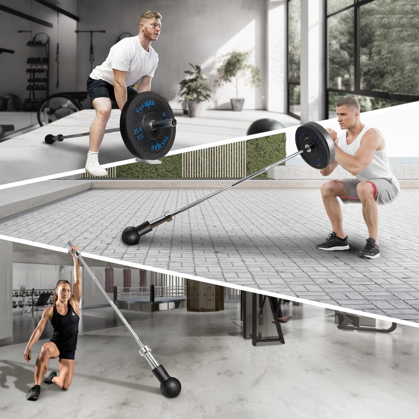 Yes4All T-Bar Row Platform with 360° Swivel – Fits 1” & 2” Olympic Bars – Easy Install