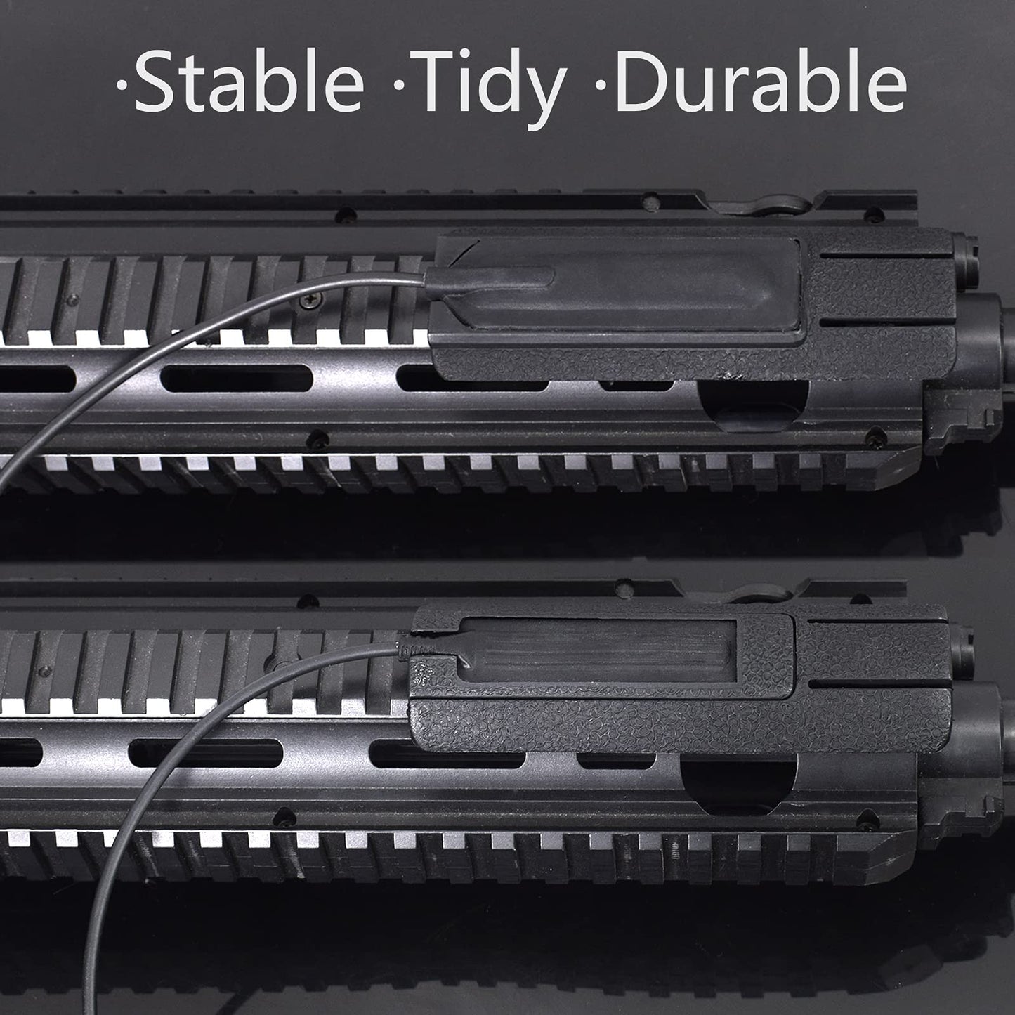 ACTIONUNION Pressure Switch Mount for PEQ 15 and Tactical Flashlight fits 20mm Picatinny Rail (Black, 1 Pack)