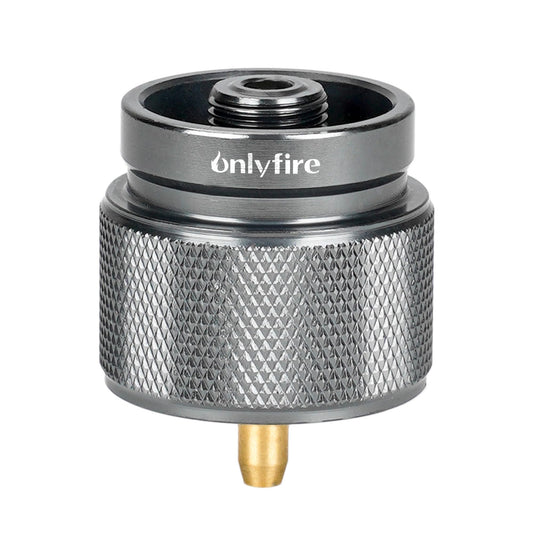 ONLYFIRE OUTDOOR LIVING Camping Stove Adapter, Backpacking Stove Convertor 16oz 1LB Propane Small Tank Input EN417 Lindal Valve Output, Camp Fuel Gas Adapter for Outdoor Backpack Hiking, GS316