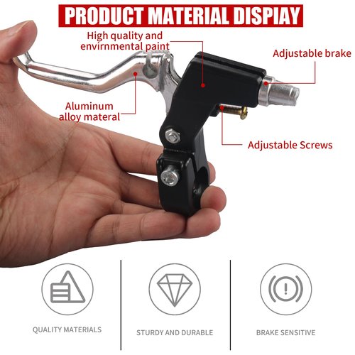 RAHQHD Complete Bike Brakes Set，Inner and Outer Callipers Cables Lever Kit ，Universal Bike Front and Rear MTB Brake with Multi-Tool Wrenches Silver