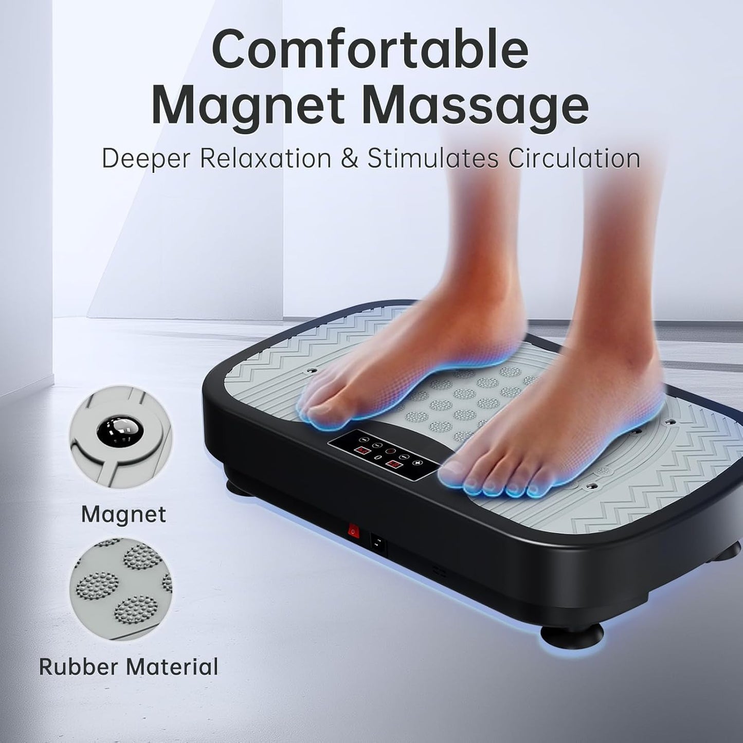 JOROTO Vibration Plate Exercise Machine, Vibration Platform Plate for Lymphatic Drainage & Weight Loss, Vibrating Plate Body Shaker Exercise Machine for Women Whole Body Workout (JV30)