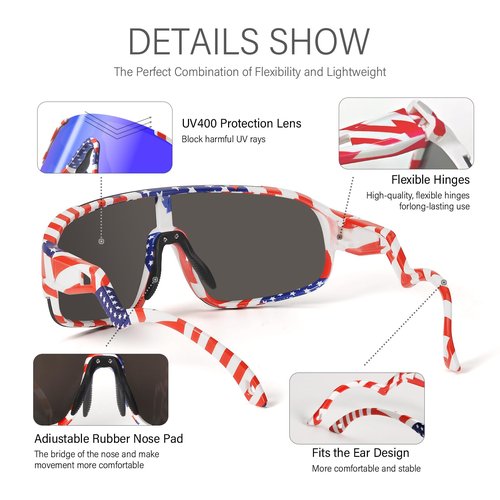 CMBJJU 2PACK Kids Sunglasses,Sports Sunglasses for Boys Girls Age 8-14,UV400 Baseball Sunglasses for Boating,Running,Skating (Red+Black)