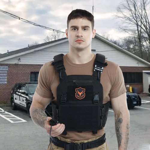 Tuxapo Tactical Molle Vest Laser Cutting Modular Lightweight Quick Release Adjustable Vests